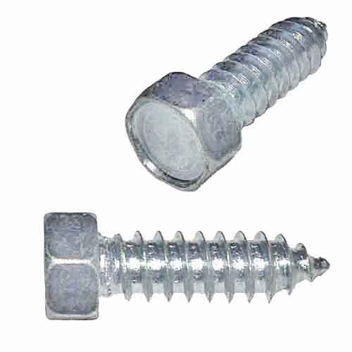IHTS51634 5/16" X 3/4" Indented Hex Head, (No Slot), Tapping Screw, Zinc